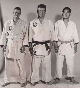 Art Ishii (right) with Sheppard Air Force Base Judo Club teammates, early 1960s. Photo courtesy of Art Ishii